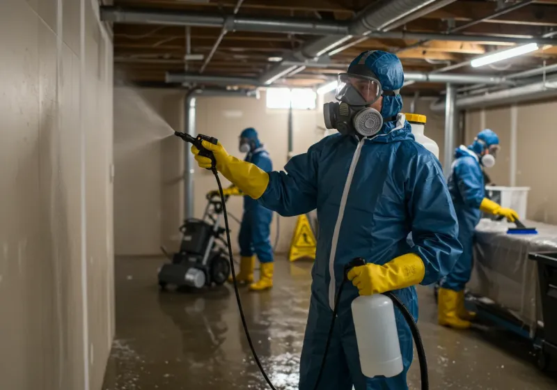 Basement Sanitization and Antimicrobial Treatment process in Liberty, UT
